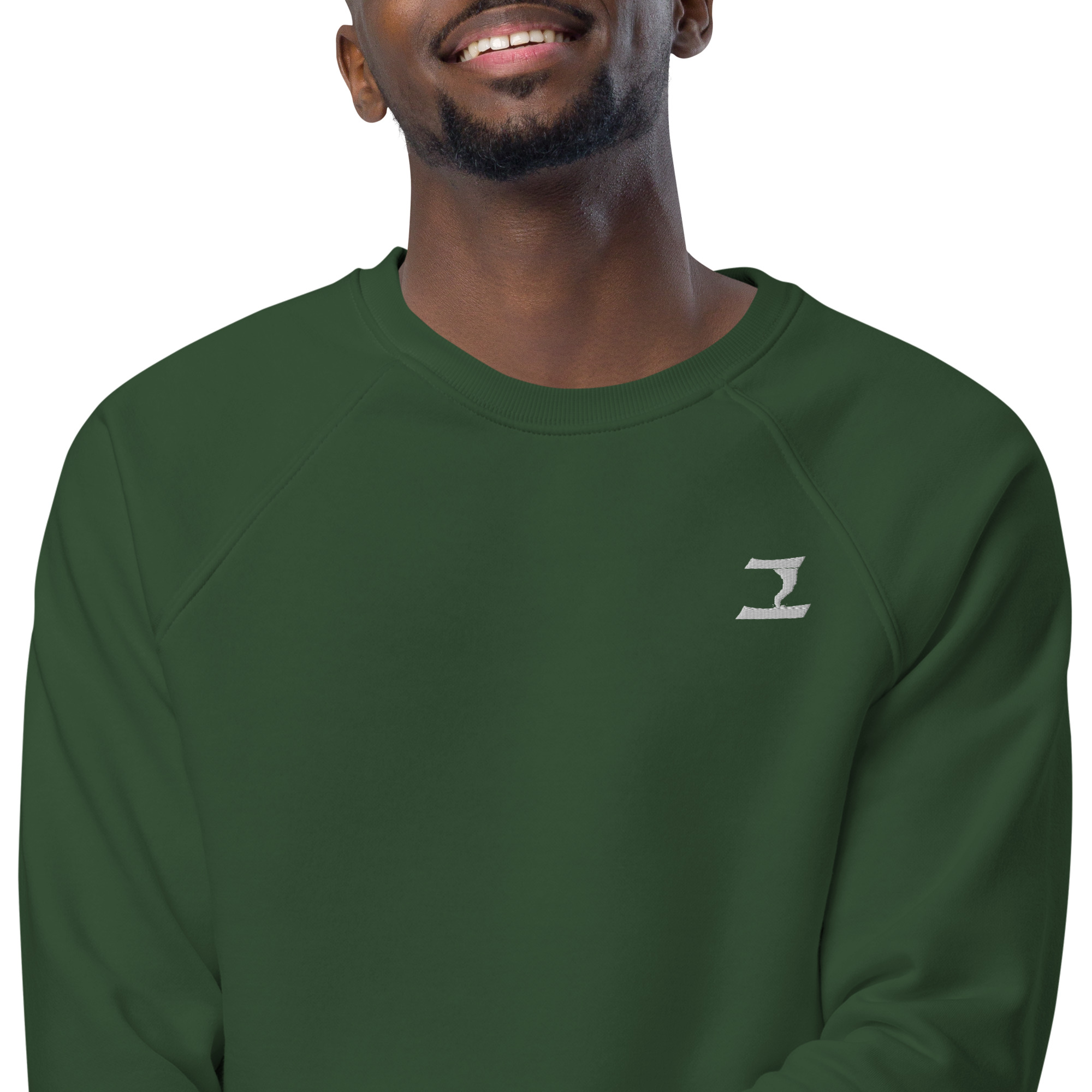 unisex-organic-raglan-sweatshirt-bottle-green-zoomed-in-2-6334e2624c717.jpg