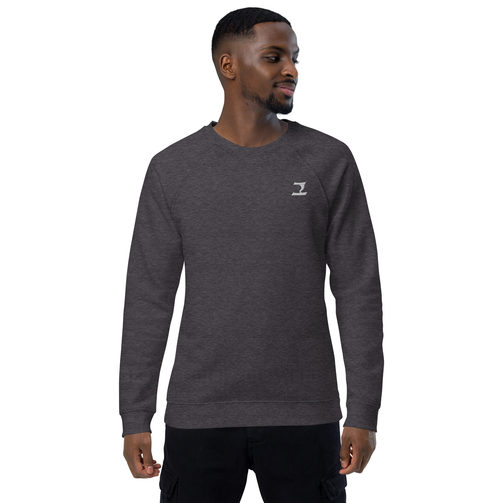 unisex-organic-raglan-sweatshirt-charcoal-melange-front-6334e2624b817.jpg